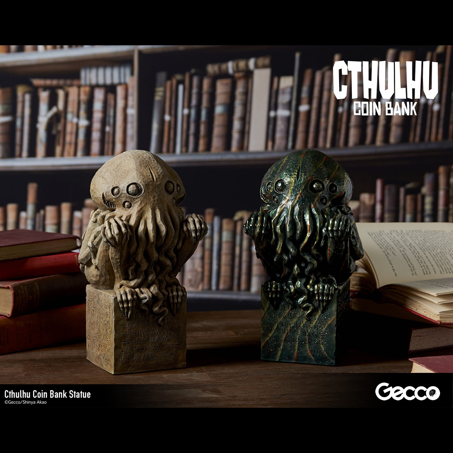 Cthulhu Coin Bank Statue (Stone Color)